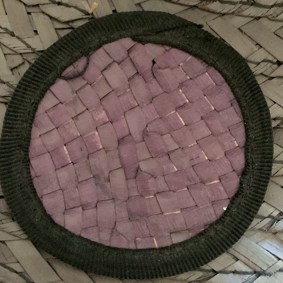 Emmanuel Geraldo Light Black Straw Wide Brim Colourful Hat Polka Dot Embellished - Picture 11 of 17